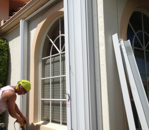 Storm Shutter Installation